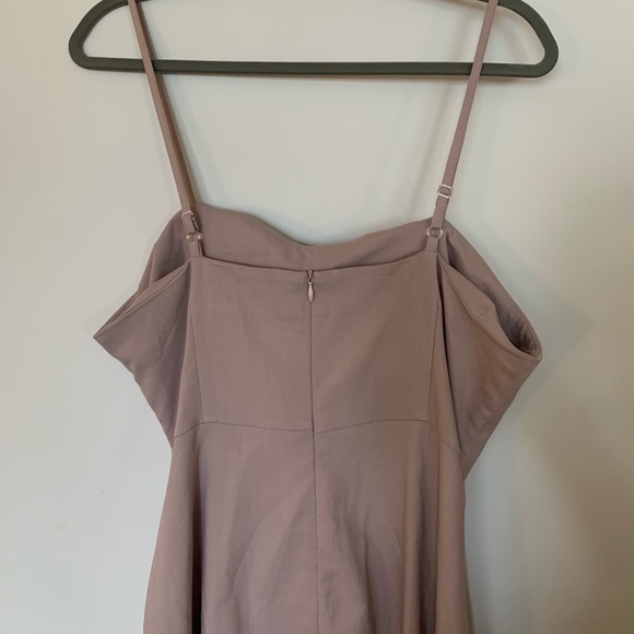 Dusty Lavender Missguided Dress with Front Detail - Picture 4 of 5